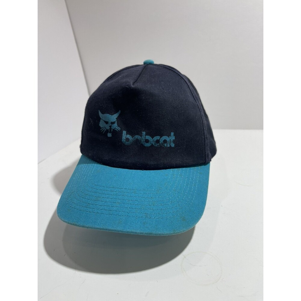 Bobcat Machinery Hat Vintage SnapBack Blue And Black